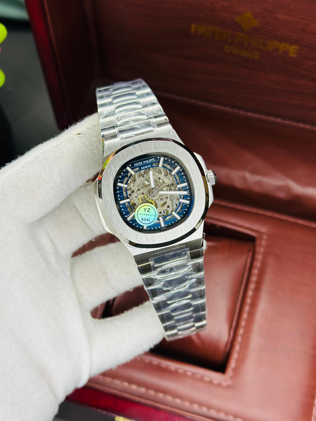 🕰 Patek Philippe Skeleton & Pendulum Edition – Automatic Master Copy With Original Box